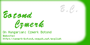 botond czmerk business card